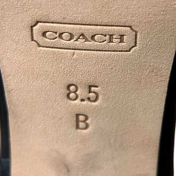 Coach Tawnee Vachetta Leather Snakeskin Strappy Sandals Size 8.5 - Picture 12 of 12